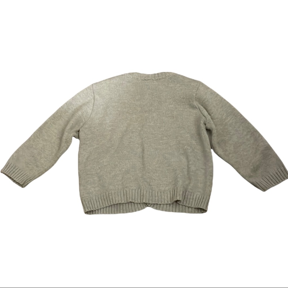 Gray Cardigan with lime green. From carters size 12 months
